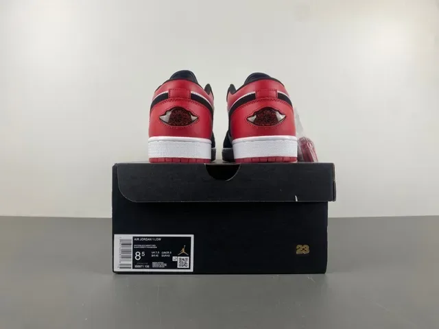 Nike Air Jordan 1 Low Red White Navy Lifestyle Sneakers 17