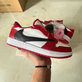 Nike Air Jordan 1 Red White Black Lifestyle Sneakers