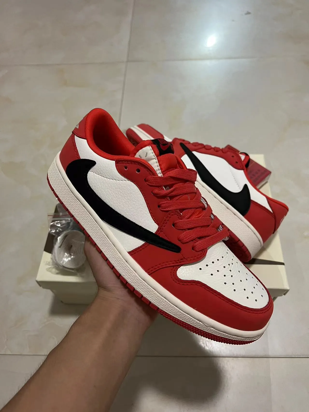 Nike Air Jordan 1 Red White Black Lifestyle Sneakers 2