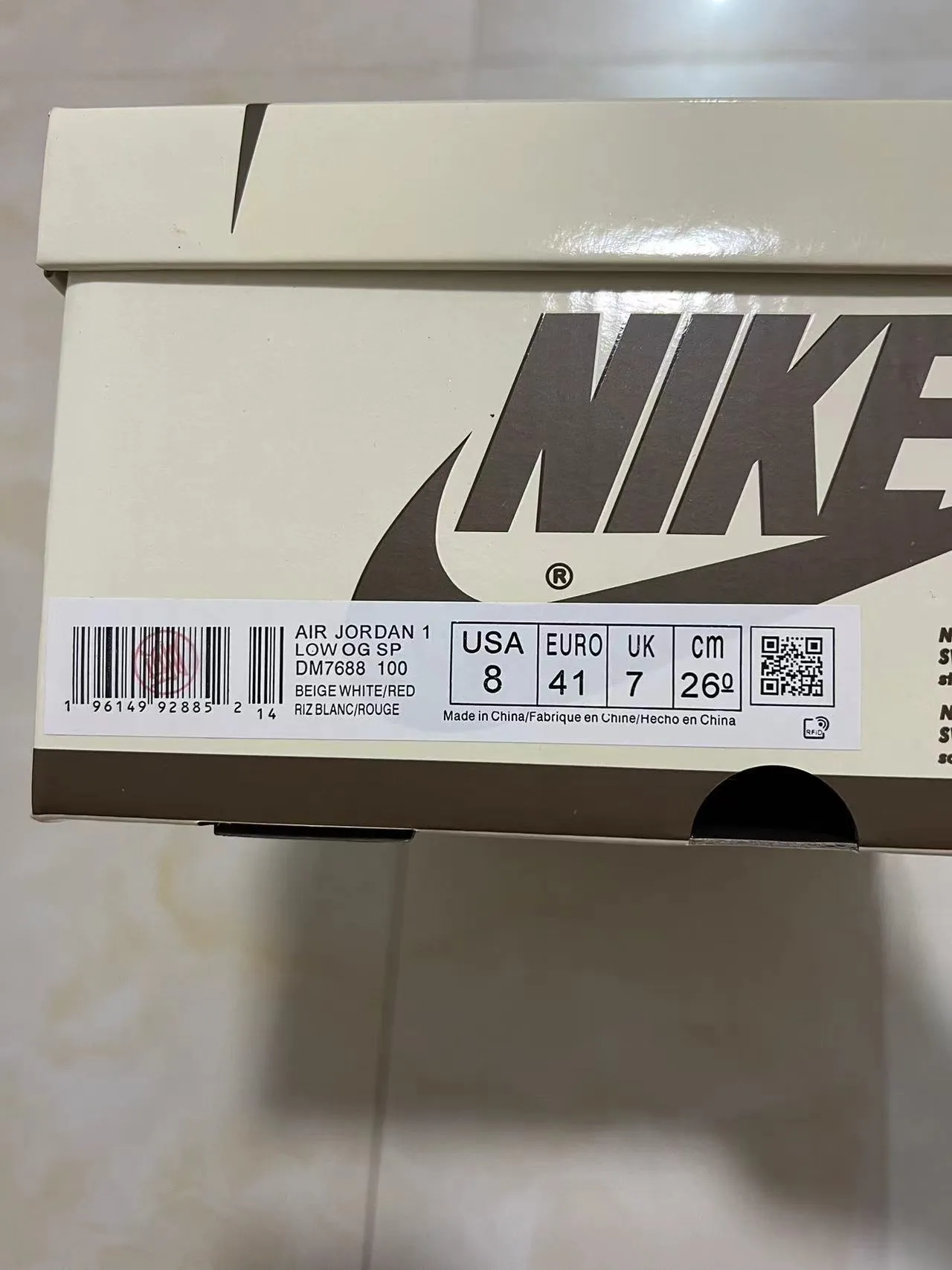 Nike Air Jordan 1 Red White Black Lifestyle Sneakers 10
