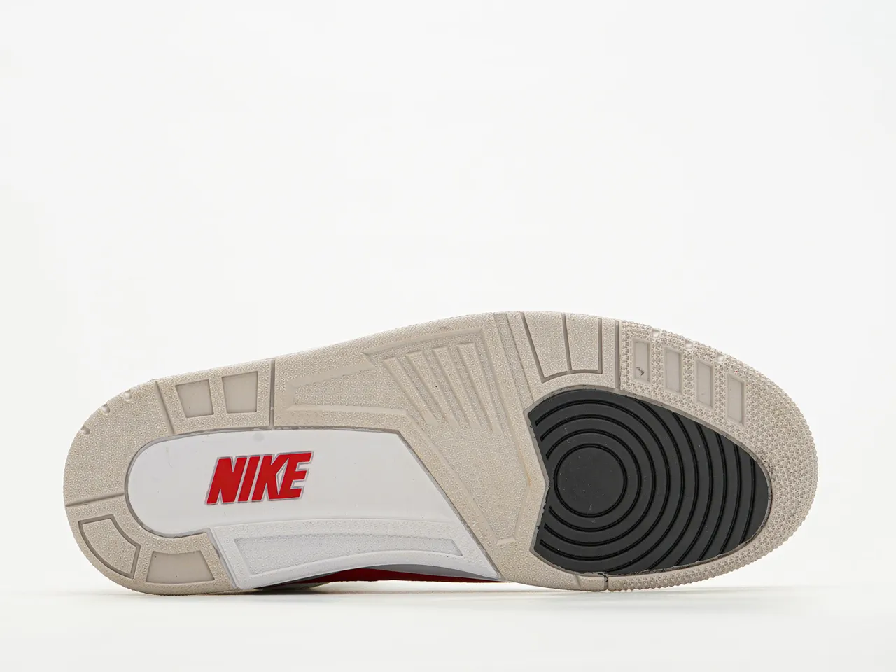 Nike Air Jordan 3 White Red Beige Basketball Shoes 9