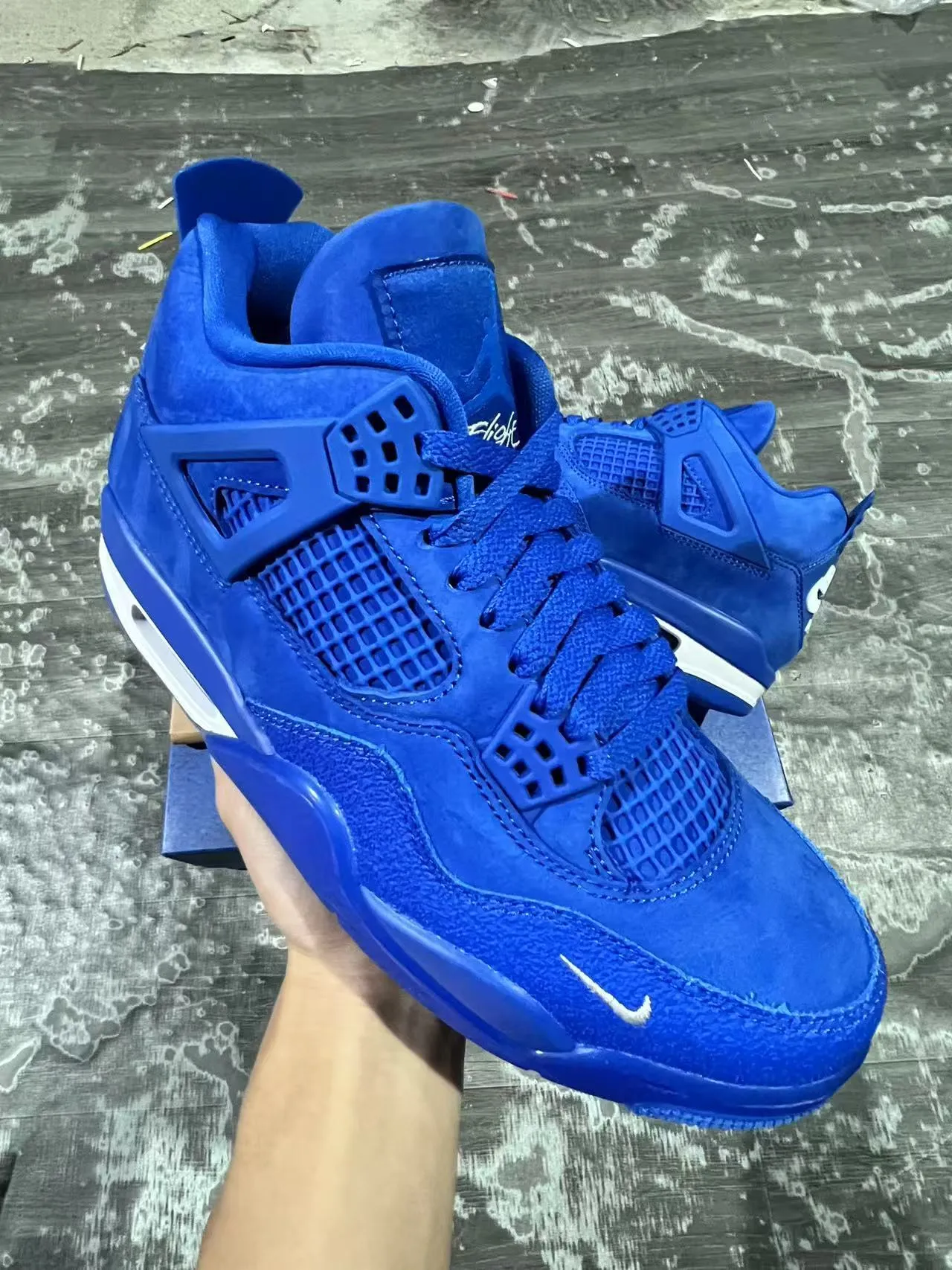 Nike Air Jordan 4 Royal Blue Basketball Shoes 2