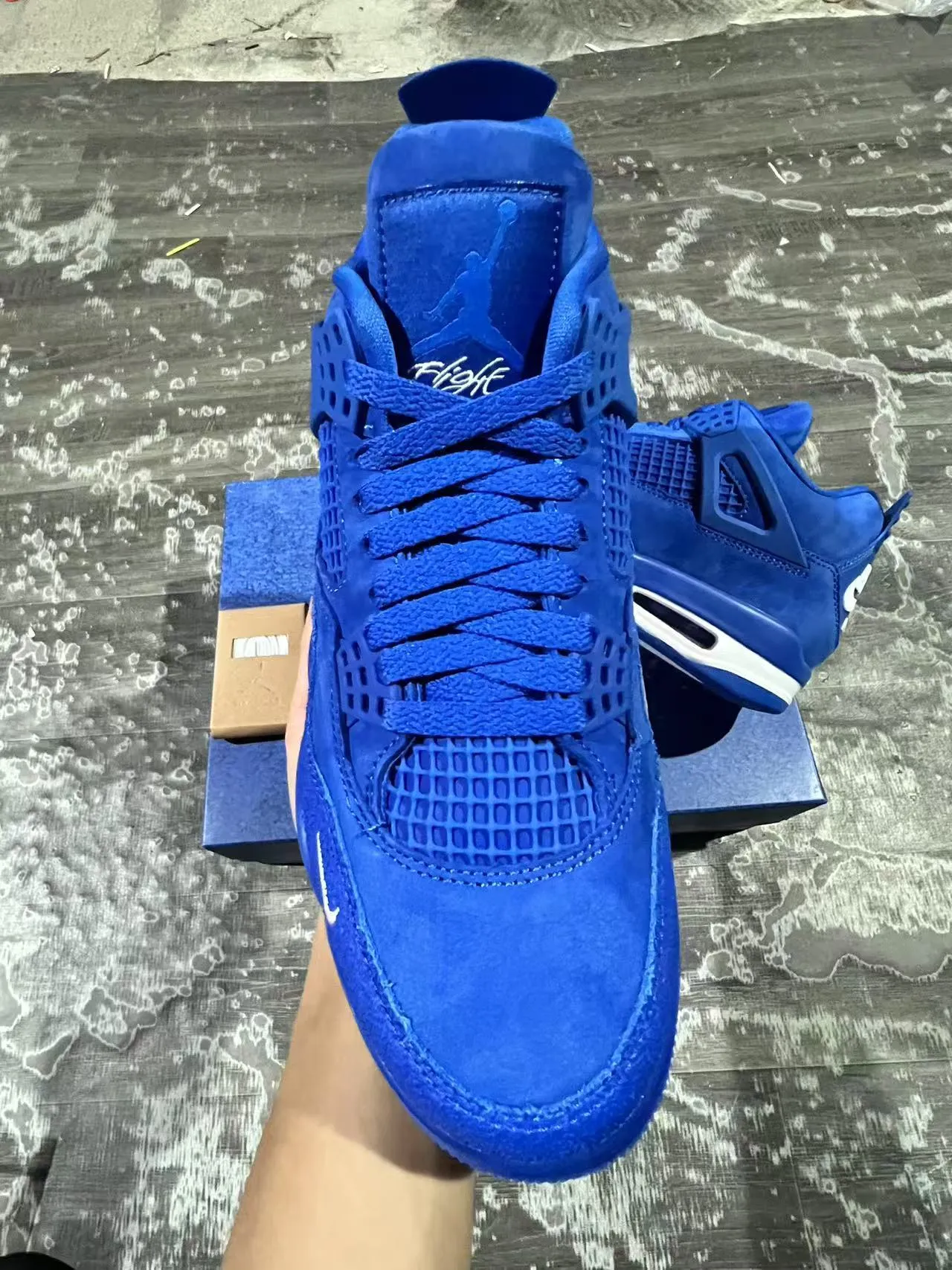 Nike Air Jordan 4 Royal Blue Basketball Shoes 3