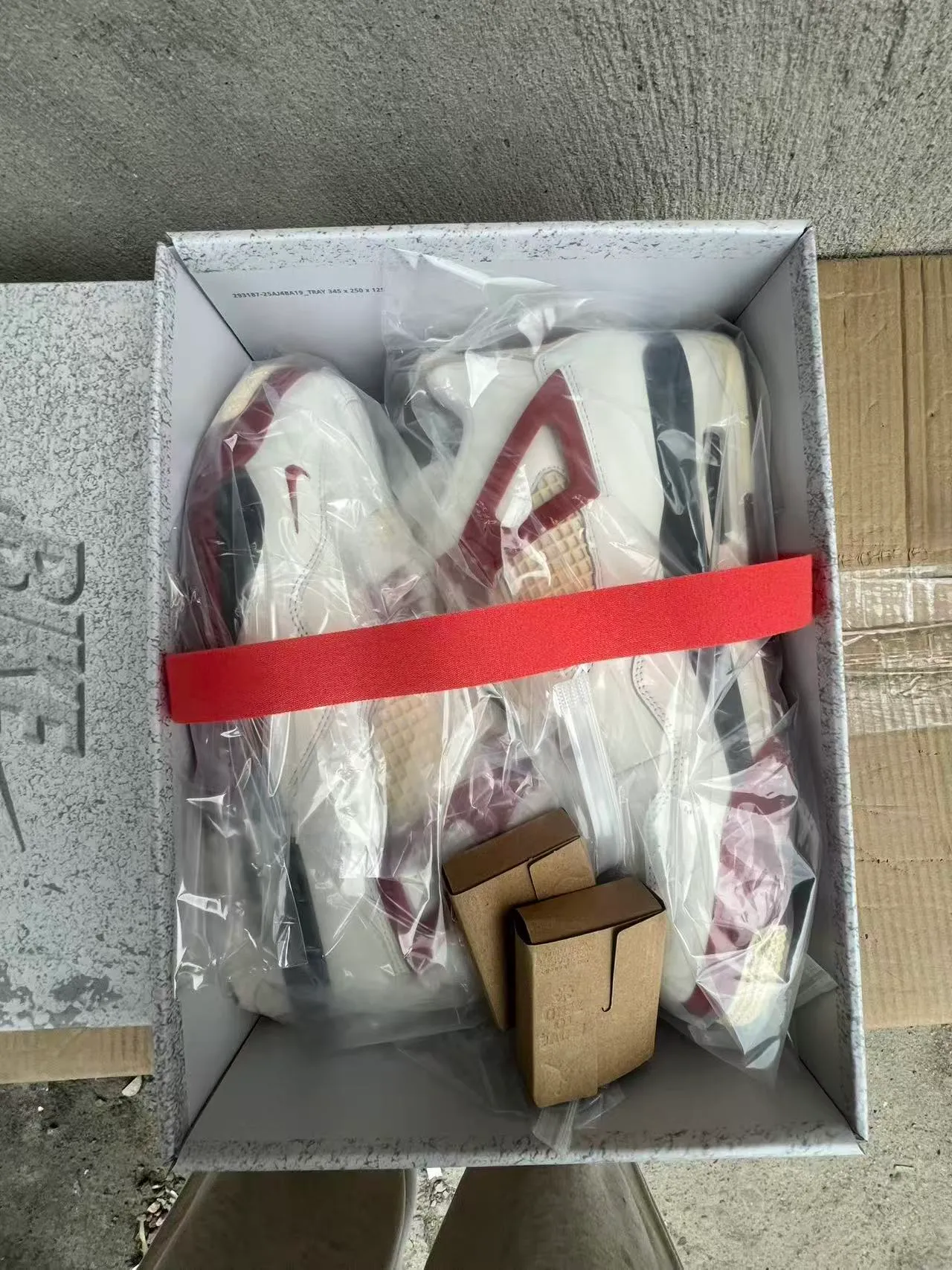 Nike Air Jordan 4 White Red Black Basketball Shoes 10