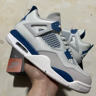 Nike Air Jordan 4 白色皇家蓝 篮球鞋