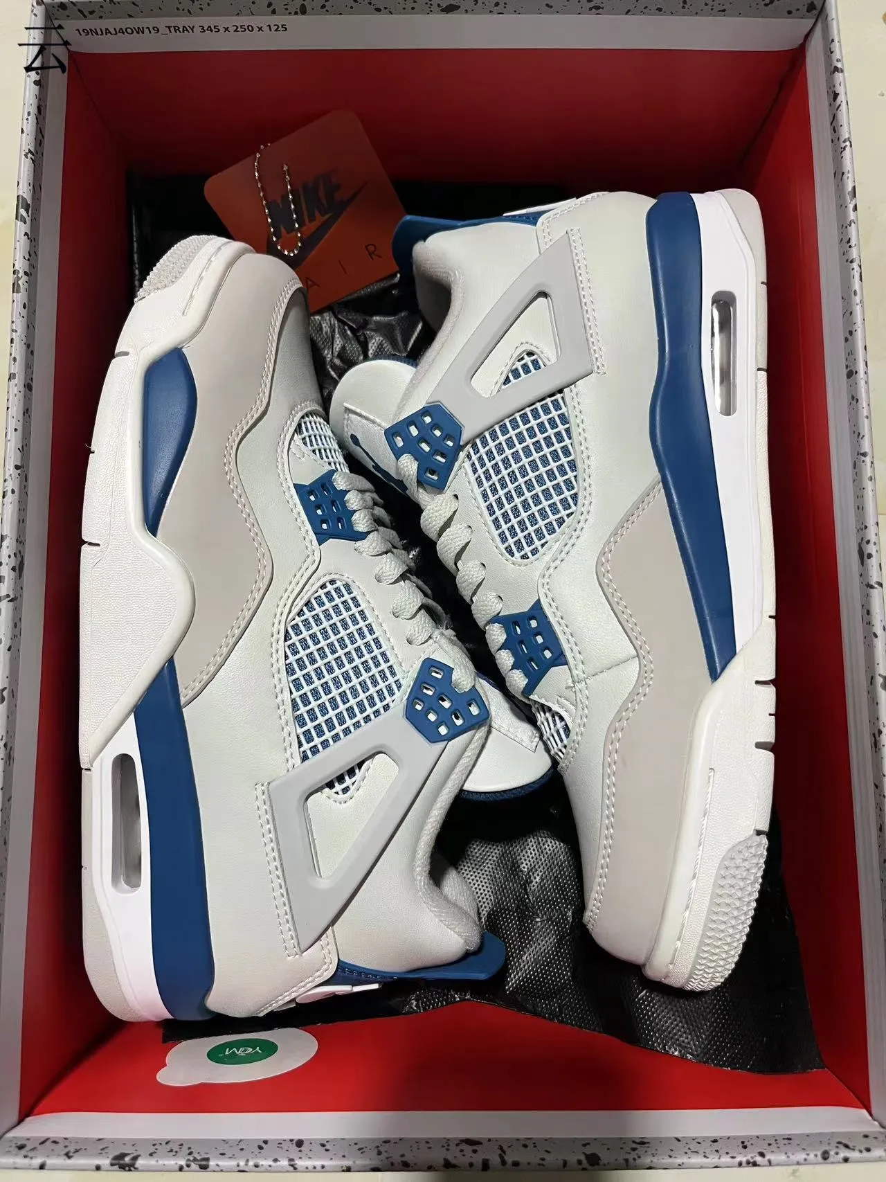 Nike Air Jordan 4 White Royal Blue Basketball Shoes 10