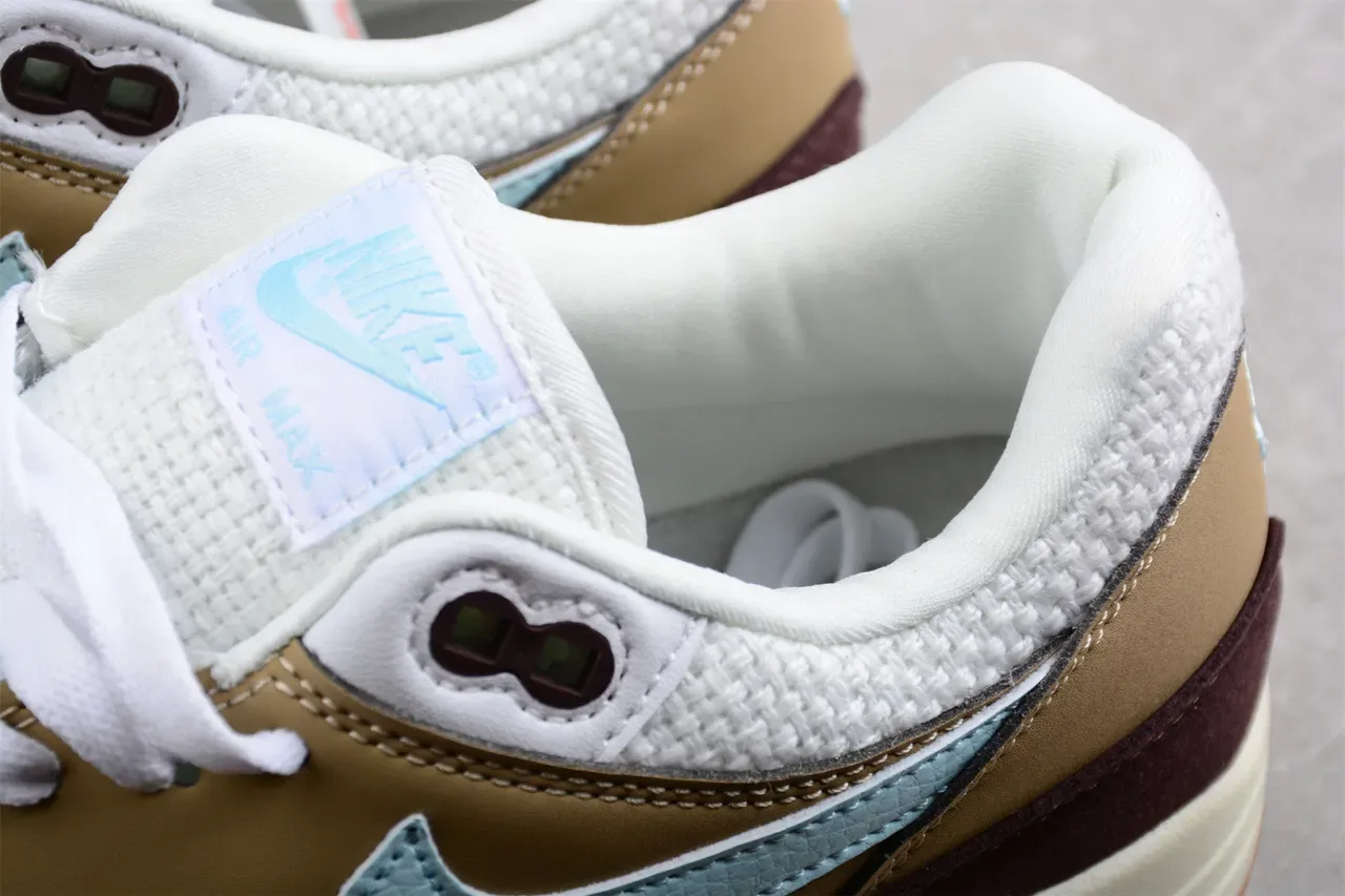 Nike Air Max 1 Bordô Bege Azul Claro Tênis Lifestyle 7