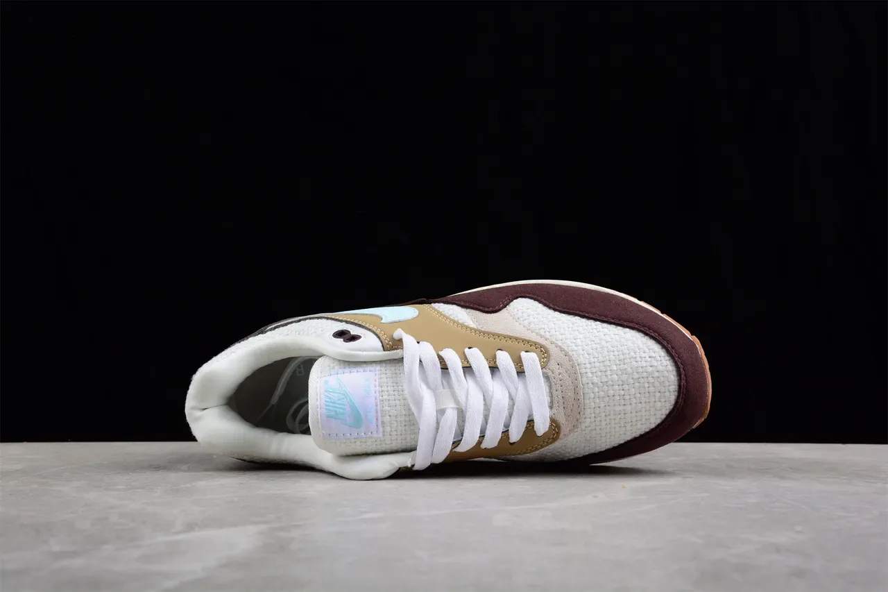 Nike Air Max 1 Bordô Bege Azul Claro Tênis Lifestyle 11
