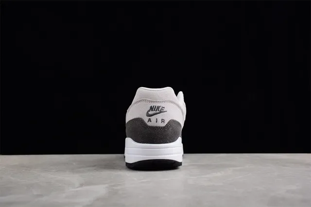 Nike Air Max 1 Light Gray and Charcoal Gray Lifestyle Sneakers 10