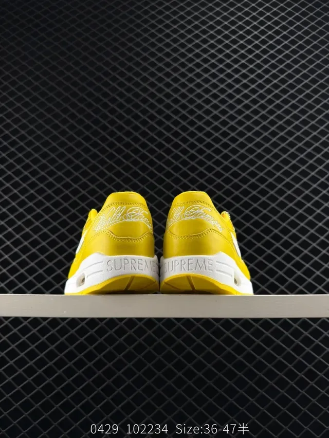 Nike Air Max 1 Yellow White Lifestyle Sneakers 3