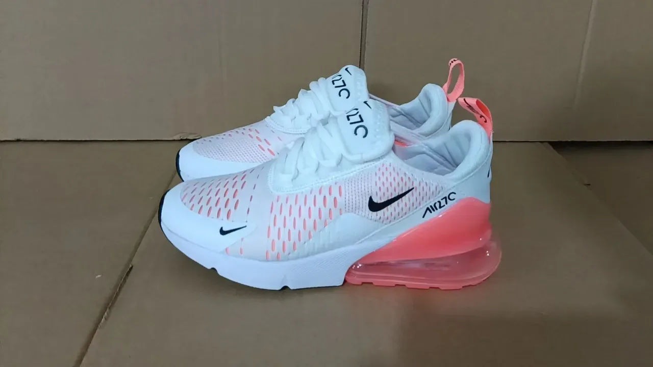 Nike Air Max 270 White Pink Lifestyle Sneakers 2