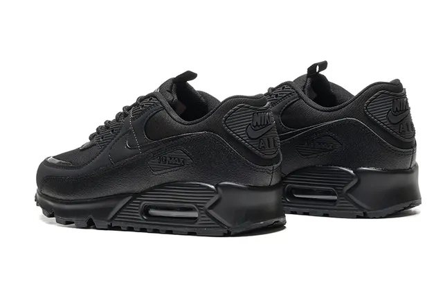 Nike Air Max 90 Black Monochrome Lifestyle Sneakers 4