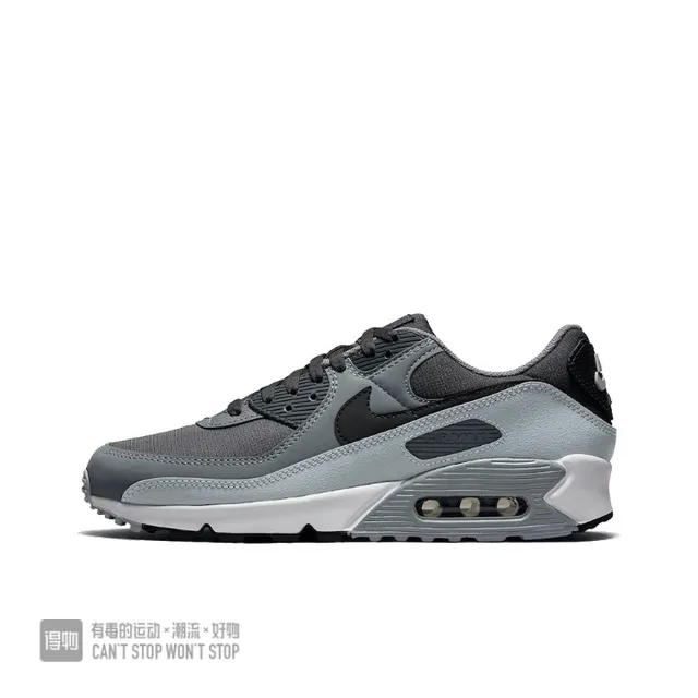 Nike Air Max 90 Gray Black White Lifestyle Sneakers 2