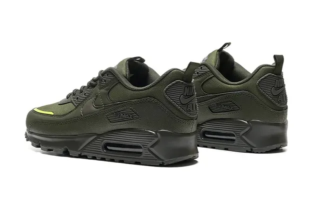Nike Air Max 90 Olive Green Black Lifestyle Sneakers 3