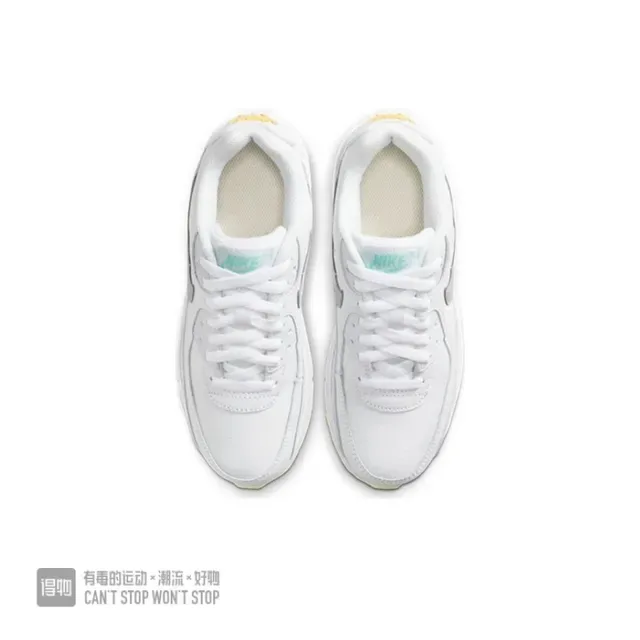 Nike Air Max 90 White Silver Lime Lifestyle Sneakers 2