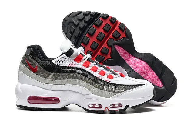 Nike Air Max 95 White Black Red Lifestyle Sneakers 4