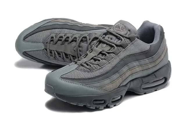 Nike Air Max 95 White Gray Black Orange Lifestyle Sneakers 3