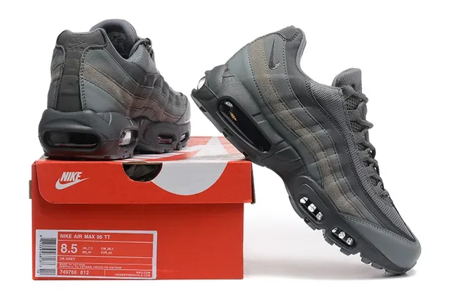 Nike Air Max 95 White Gray Black Orange Lifestyle Sneakers 7