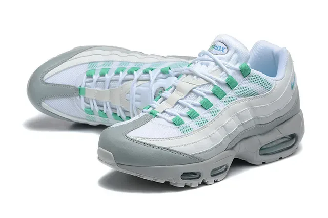 Nike Air Max 95 White Gray Black Orange Lifestyle Sneakers 10
