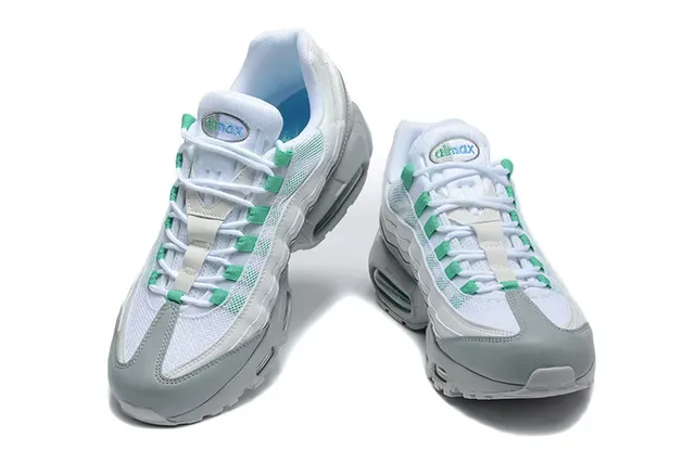 Nike Air Max 95 White Gray Black Orange Lifestyle Sneakers 12