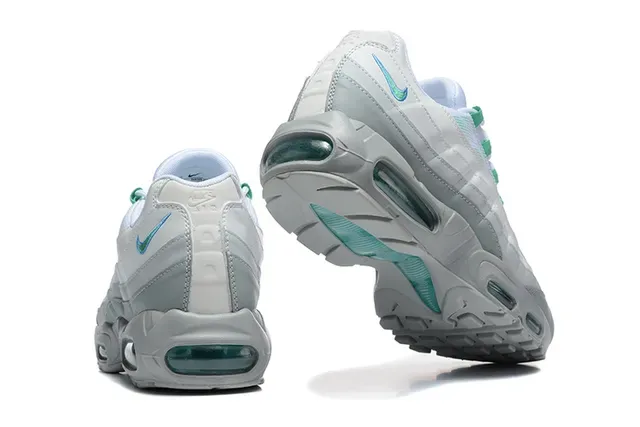 Nike Air Max 95 White Gray Black Orange Lifestyle Sneakers 13