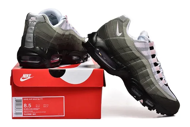 Nike Air Max 95 White Gray Black Orange Lifestyle Sneakers 20