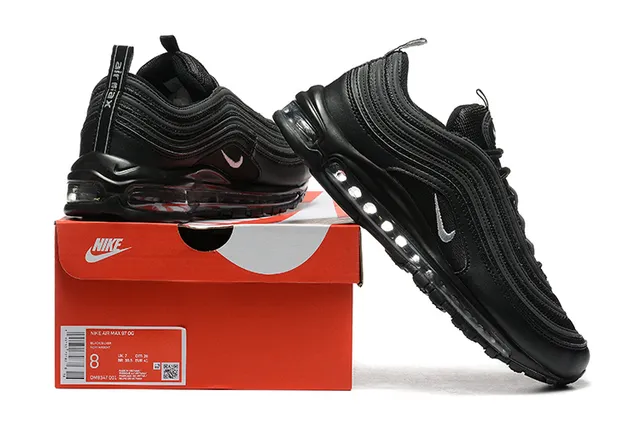 Nike Air Max 97 Black Silver Lifestyle Sneakers 6
