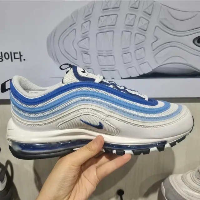 Nike Air Max 97 White and Blue Gradient Lifestyle Sneakers 2