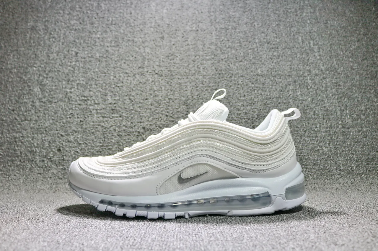 Nike Air Max 97 White Metallic Silver Lifestyle Sneakers 8