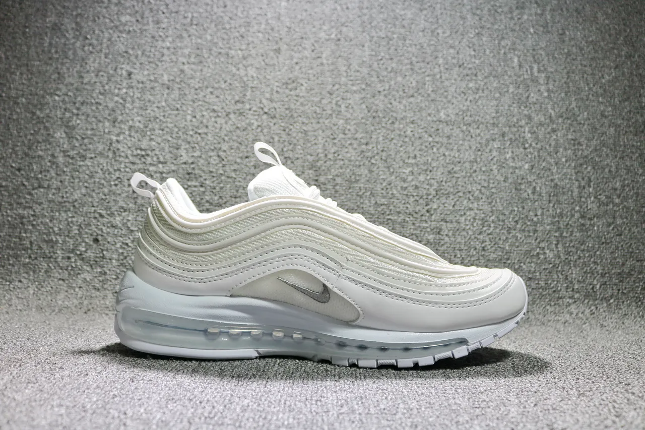 Nike Air Max 97 White Metallic Silver Lifestyle Sneakers 9