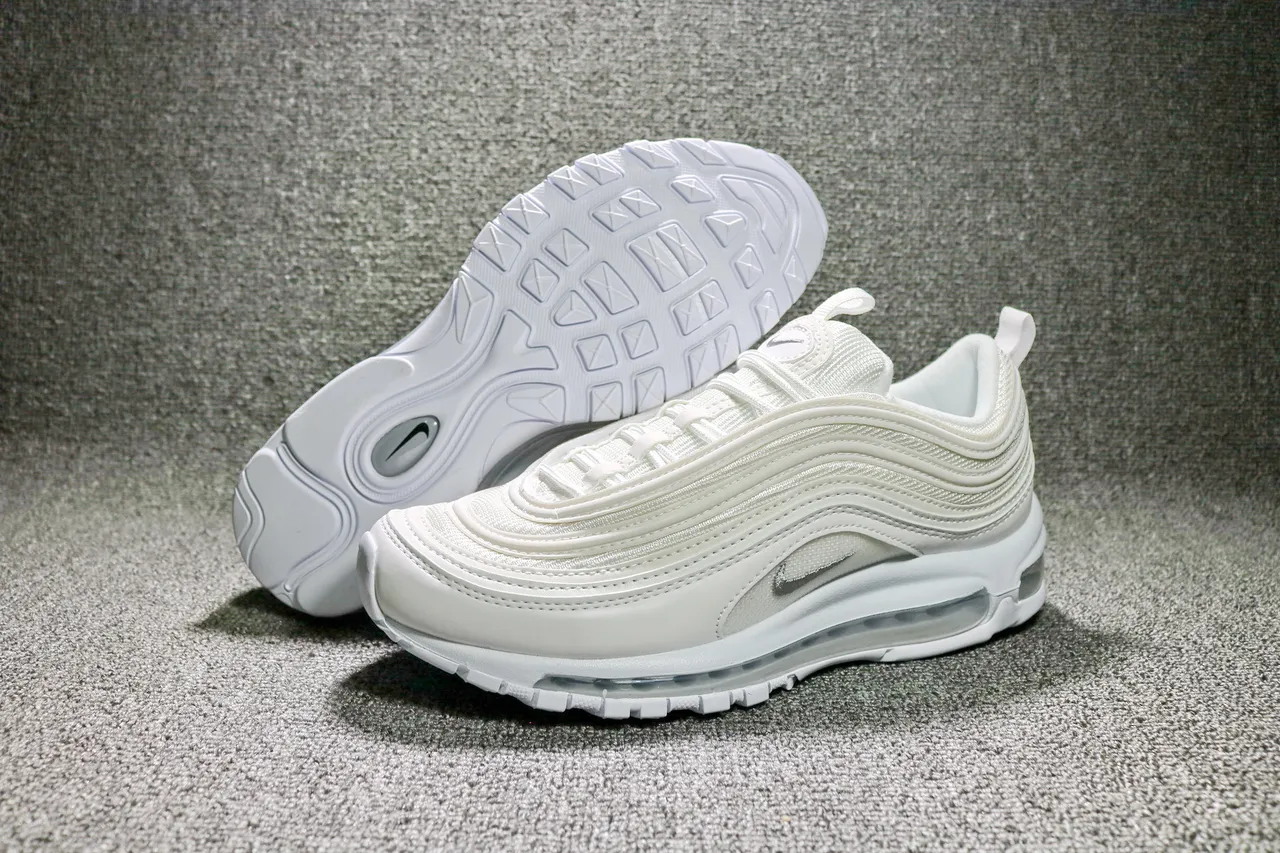 Nike Air Max 97 White Metallic Silver Lifestyle Sneakers 18