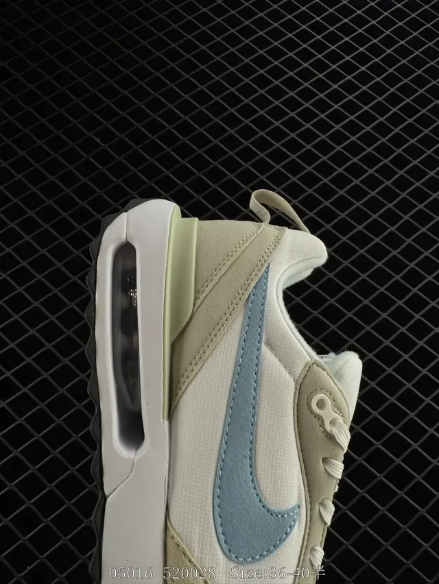 Nike Air Max Dawn Beige Light Blue Lifestyle Sneakers 4