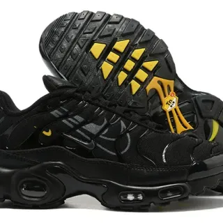 Nike Air Max Plus Black Yellow Lifestyle Sneakers