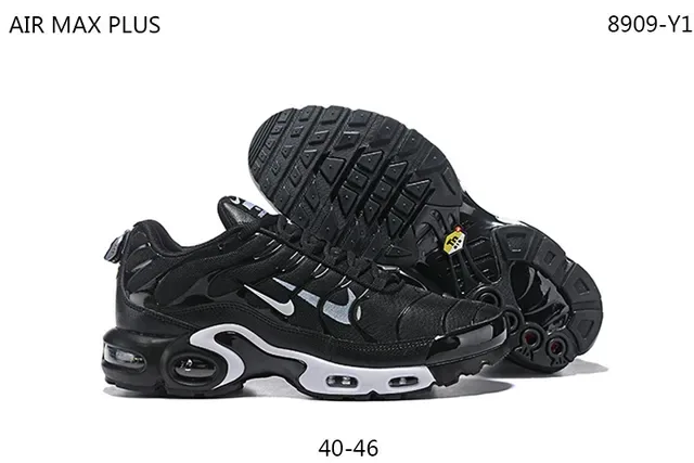 Nike Air Max Plus Black Yellow Lifestyle Sneakers 21