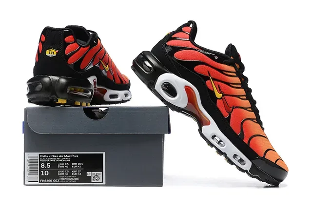 Nike Air Max Plus Flame Pattern Lifestyle Sneakers 6