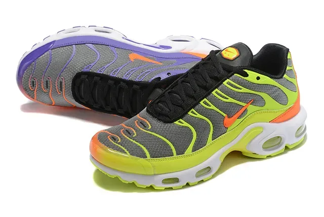 Nike Air Max Plus Lavender Purple Orange Neon Lime Lifestyle Sneakers 4