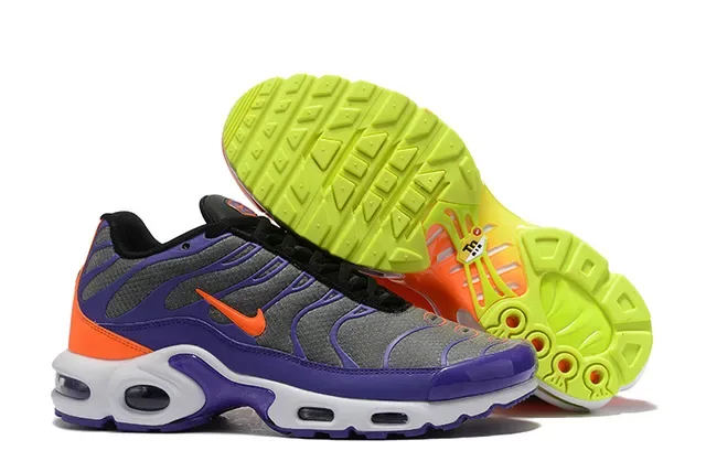 Nike Air Max Plus Lavender Purple Orange Neon Lime Lifestyle Sneakers 5