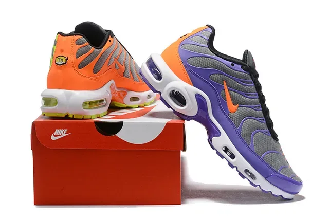 Nike Air Max Plus Lavender Purple Orange Neon Lime Lifestyle Sneakers 7