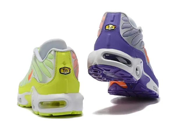 Nike Air Max Plus Lavender Purple Orange Neon Lime Lifestyle Sneakers 8