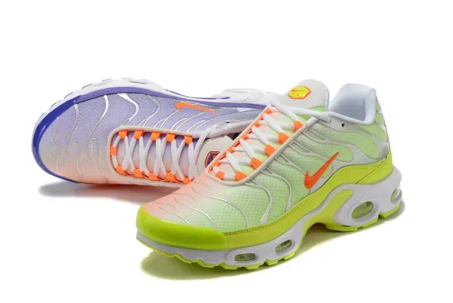 Nike Air Max Plus Lavender Purple Orange Neon Lime Lifestyle Sneakers 10
