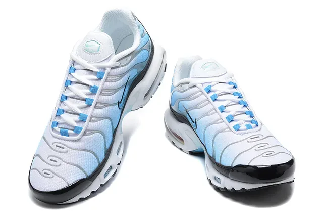 Nike Air Max Plus Light Blue and White Lifestyle Sneakers 3