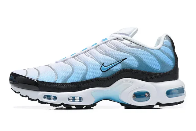 Nike Air Max Plus Light Blue and White Lifestyle Sneakers 4