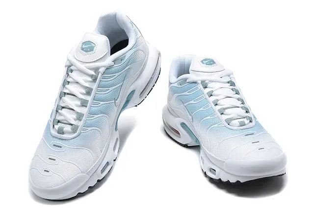 Nike Air Max Plus Light Blue and White Lifestyle Sneakers 8