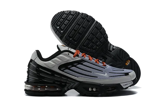 Nike Air Max Plus Tuned Gray Black Orange Lifestyle Sneakers 2