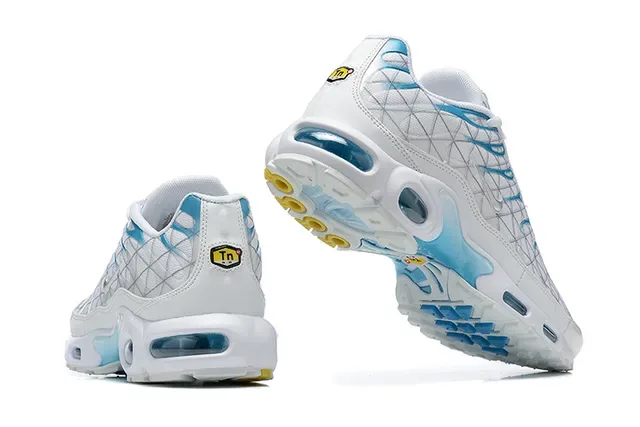 Nike Air Max Plus White and Light Blue Lifestyle Sneakers 14