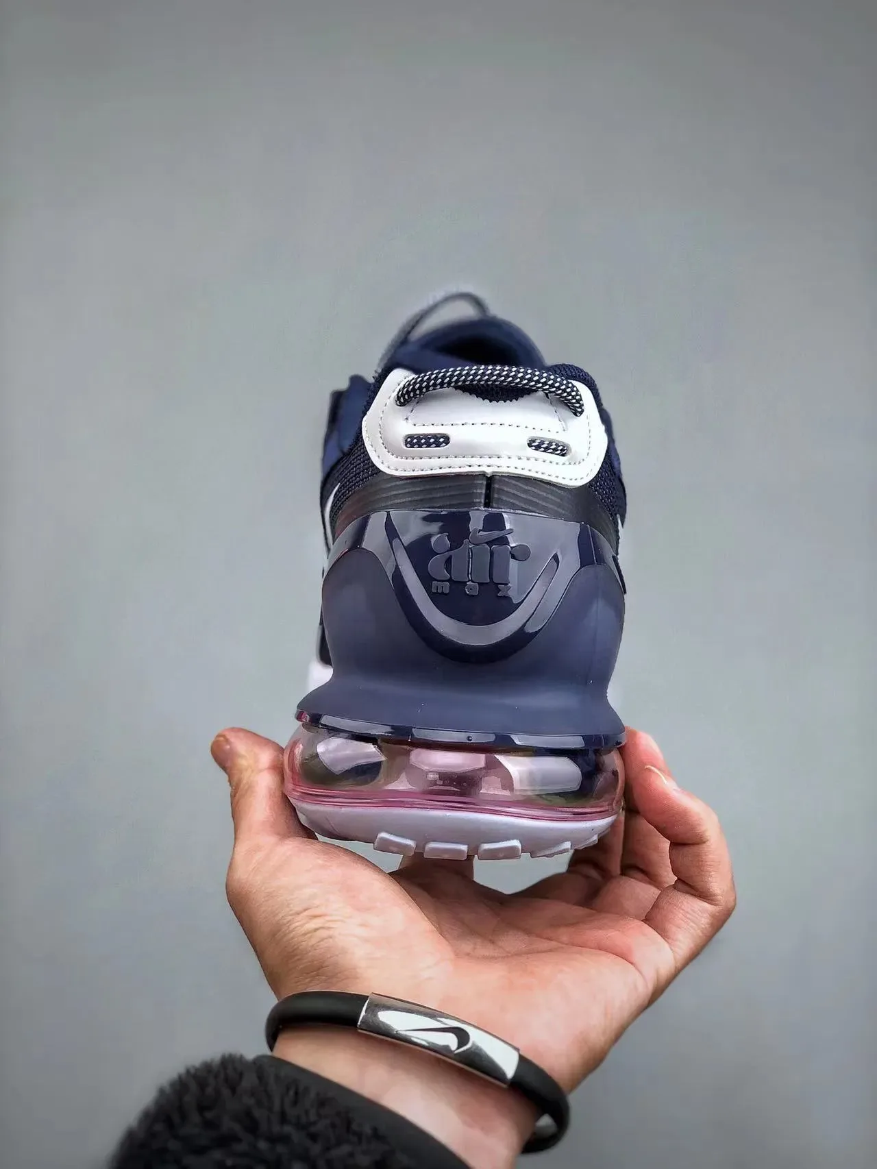 Nike Air Max Scorpion Navy and White Lifestyle Sneakers 2