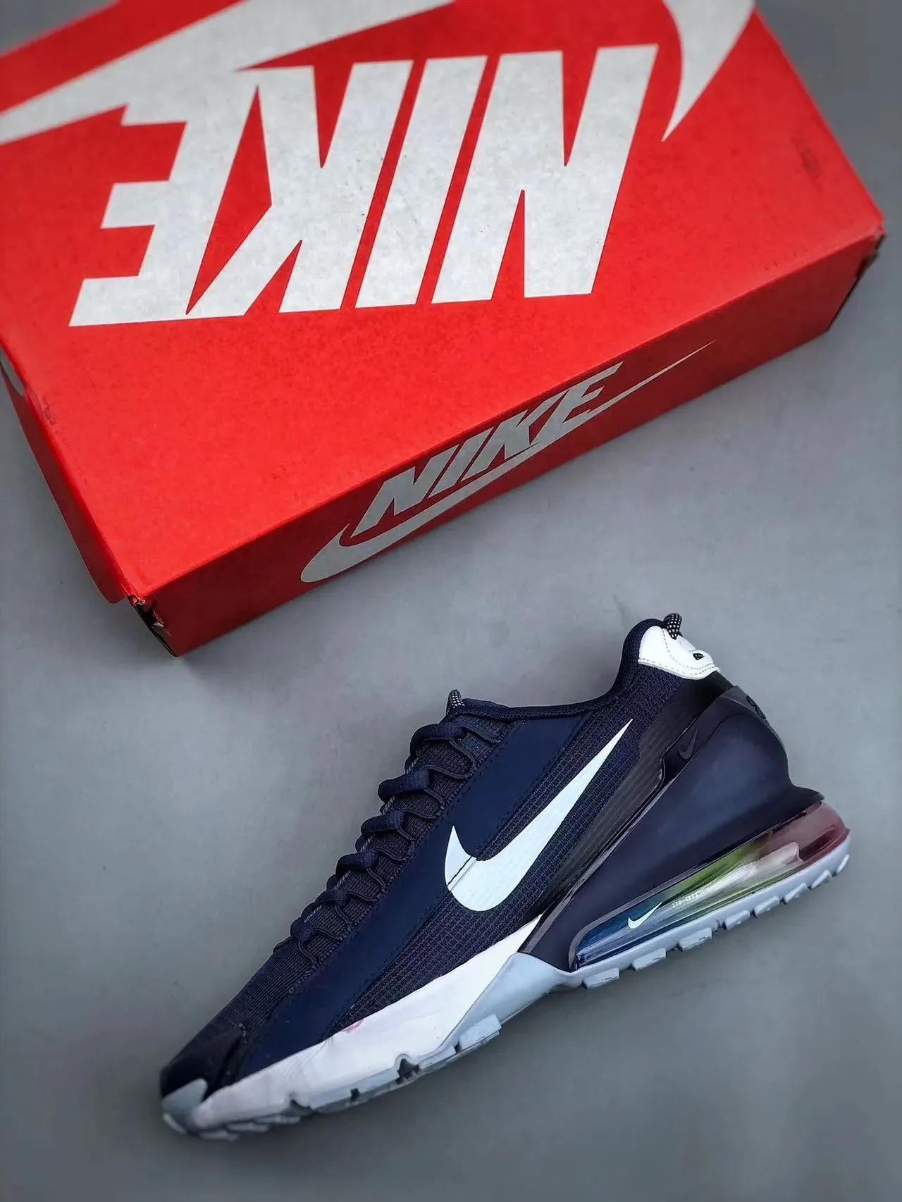 Nike Air Max Scorpion Navy and White Lifestyle Sneakers 7