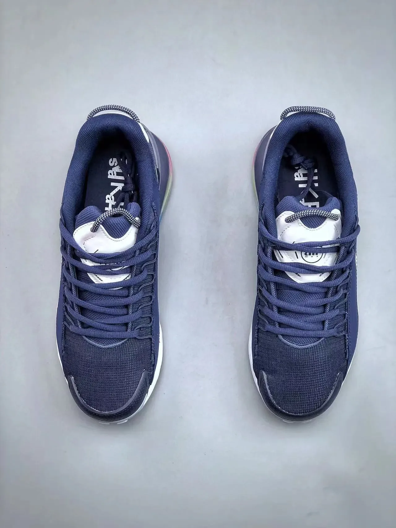 Nike Air Max Scorpion Navy and White Lifestyle Sneakers 8