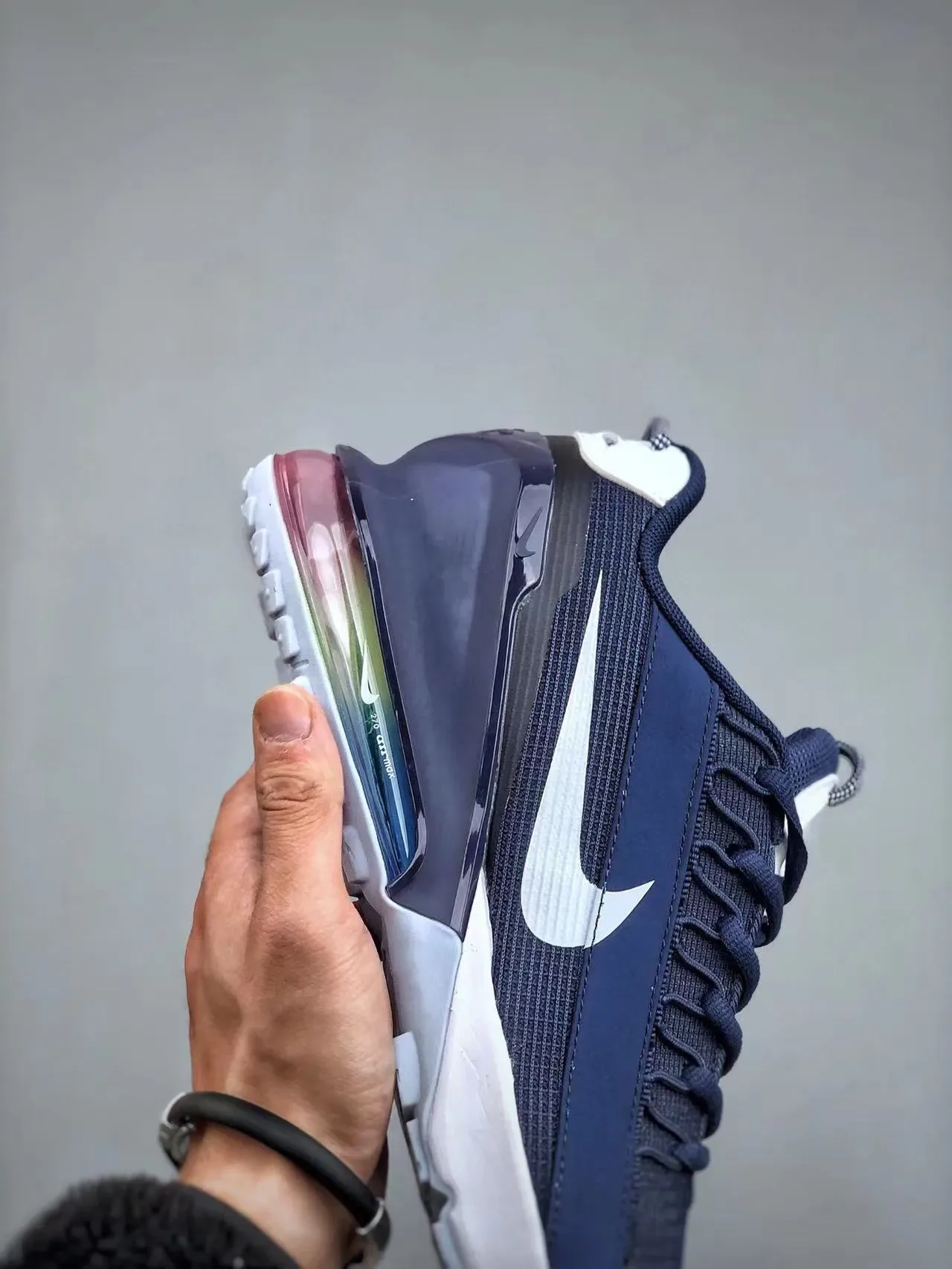 Nike Air Max Scorpion Navy and White Lifestyle Sneakers 9