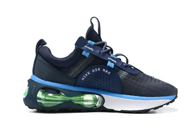 Nike Air Max Scorpion Navy Blue and Green Lifestyle Sneakers 5